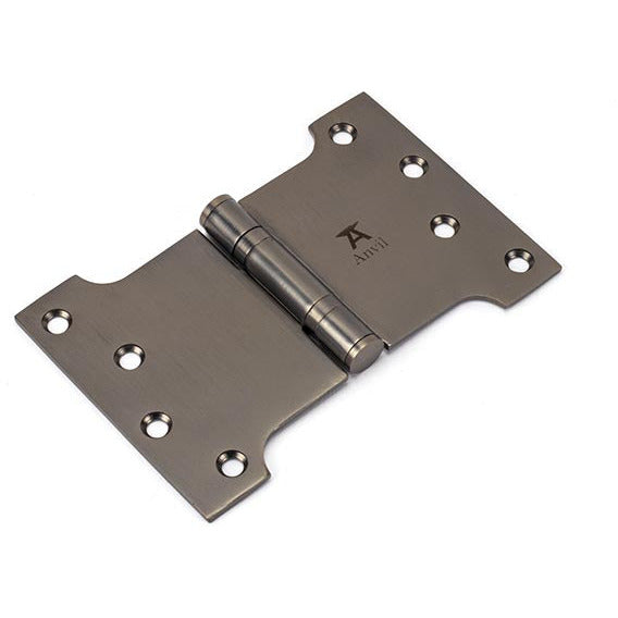 From The Anvil - 4" x 4" x 6"  Parliament Hinge (pair) ss - Aged Bronze - 49562 - Choice Handles
