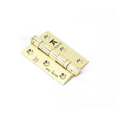 From The Anvil - 3" Ball Bearing Butt Hinge (pair) ss - Polished Brass - 49572 - Choice Handles
