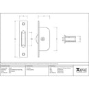 From The Anvil - Square Ended Sash Pulley 75kg - Polished Bronze - 49588 - Choice Handles