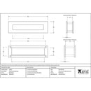 From The Anvil - Traditional Letterbox - Matt Black - 49593 - Choice Handles