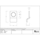 From The Anvil - Rim Cylinder Pull - Matt Black - 49595 - Choice Handles