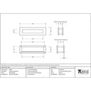 From The Anvil - Traditional Letterbox - Satin Marine SS (316) - 49598 - Choice Handles