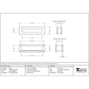 From The Anvil - Traditional Letterbox - Polished Marine SS (316) - 49599 - Choice Handles