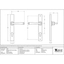 From The Anvil - Avon Slimline Lever Espag. Lock Set - Polished Marine SS (316) - 49801 - Choice Handles