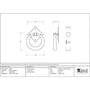 From The Anvil - Ring Door Knocker - Satin Marine SS (316) - 49804 - Choice Handles