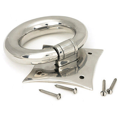 From The Anvil - Ring Door Knocker - Polished Marine SS (316) - 49805 - Choice Handles