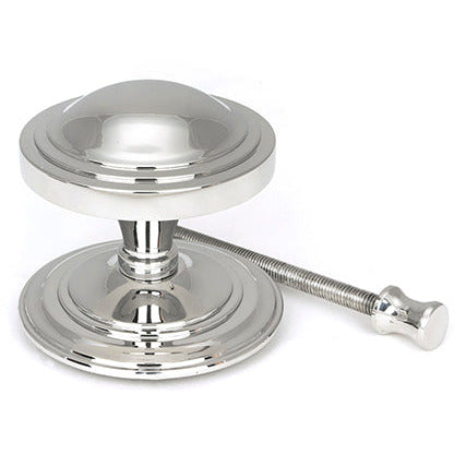 From The Anvil - Art Deco Centre Door Knob - Polished Marine SS (316) - 49807 - Choice Handles