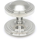 From The Anvil - Art Deco Centre Door Knob - Polished Marine SS (316) - 49807 - Choice Handles