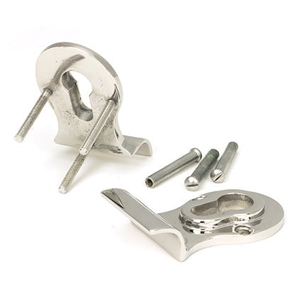 From The Anvil - 50mm Euro Door Pull (Back to Back fixings) - Polished Marine SS (316) - 49813 - Choice Handles