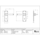 From The Anvil - Avon Lever Lock Set - Satin Marine SS (316) - 49824 - Choice Handles
