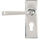 From The Anvil - Avon Lever Euro Lock Set - Polished Marine SS (316) - 49831 - Choice Handles