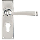 From The Anvil - Avon Lever Euro Lock Set - Polished Marine SS (316) - 49831 - Choice Handles