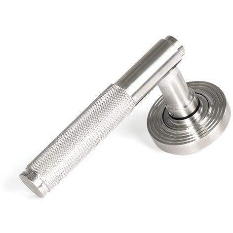 From The Anvil - Brompton Lever on Rose Set (Beehive) - Satin Marine SS (316) - 49842 - Choice Handles