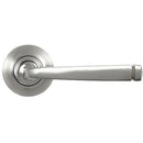 From The Anvil - Avon Round Lever on Rose Set (Plain) - Satin Marine SS (316) - 49848 - Choice Handles