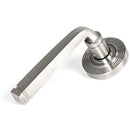 From The Anvil - Avon Round Lever on Rose Set (Beehive) - Satin Marine SS (316) - 49850 - Choice Handles