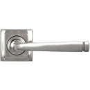 From The Anvil - Avon Round Lever on Rose Set (Square) - Satin Marine SS (316) - 49851 - Choice Handles