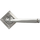 From The Anvil - Avon Round Lever on Rose Set (Square) - Satin Marine SS (316) - 49851 - Choice Handles
