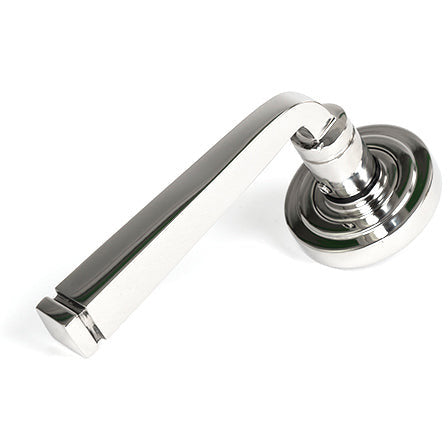 From The Anvil - Avon Round Lever on Rose Set (Art Deco) - Polished Marine SS (316) - 49853 - Choice Handles