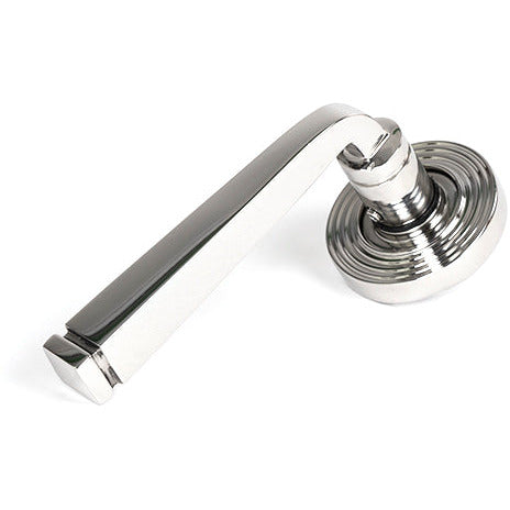 From The Anvil - Avon Round Lever on Rose Set (Beehive) - Polished Marine SS (316) - 49854 - Choice Handles