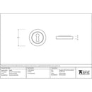 From The Anvil - Round Escutcheon (Plain) - Polished Marine SS (316) - 49868 - Choice Handles