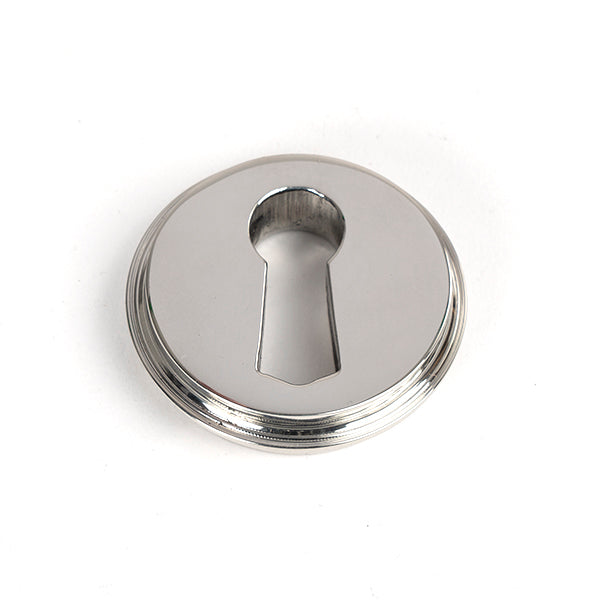From The Anvil - Round Escutcheon (Art Deco) - Polished Marine SS (316) - 49869 - Choice Handles