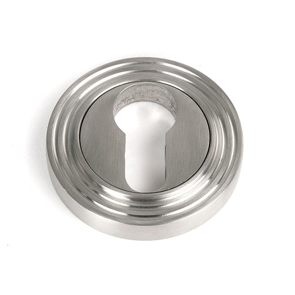 From The Anvil - Round Euro Escutcheon (Beehive) - Satin Marine SS (316) - 49874 - Choice Handles