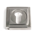 From The Anvil - Round Euro Escutcheon (Square) - Satin Marine SS (316) - 49875 - Choice Handles