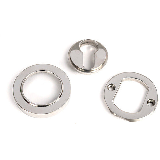 From The Anvil - Round Euro Escutcheon (Plain) - Polished Marine SS (316) - 49876 - Choice Handles