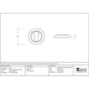 From The Anvil - Round Euro Escutcheon (Plain) - Polished Marine SS (316) - 49876 - Choice Handles