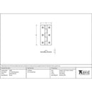 From The Anvil - 2.5" Butt Hinge (pair) - Polished Bronze - 49929 - Choice Handles