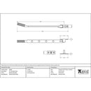 From The Anvil - 10" Brompton Stay - Polished Marine SS (316) - 49938 - Choice Handles