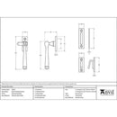 From The Anvil -  Locking Avon Fastener - Polished Marine SS (316) - 49942 - Choice Handles