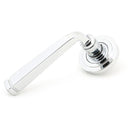 From The Anvil - Avon Round Lever on Rose Set (Art Deco) - Unsprung - Polished Chrome - 49950 - Choice Handles
