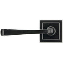 From The Anvil - Avon Round Lever on Rose Set (Square) - Unsprung - Black - 49960 - Choice Handles