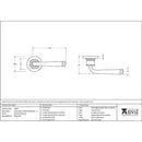 From The Anvil - Avon Round Lever on Rose Set (Plain) - Unsprung - External Beeswax - 49961 - Choice Handles