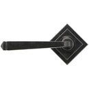 From The Anvil - Avon Round Lever on Rose Set (Square) - Unsprung - External Beeswax - 49964 - Choice Handles