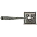 From The Anvil - Avon Round Lever on Rose Set (Square) - Unsprung - Pewter Patina - 49968 - Choice Handles