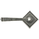From The Anvil - Avon Round Lever on Rose Set (Square) - Unsprung - Pewter Patina - 49968 - Choice Handles
