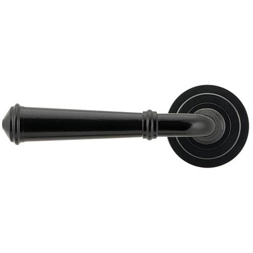 From The Anvil - Lever on Rose Set (Art Deco) - Unsprung - Black - 49970 - Choice Handles