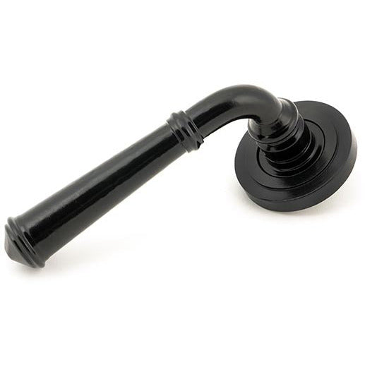 From The Anvil - Lever on Rose Set (Art Deco) - Unsprung - Black - 49970 - Choice Handles