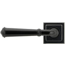 From The Anvil - Lever on Rose Set (Square) - Unsprung - Black - 49972 - Choice Handles
