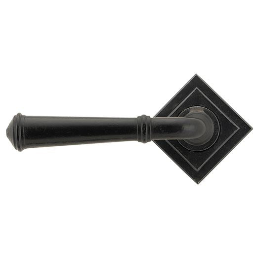 From The Anvil  - Regency Lever on Rose Set (Square) - Unsprung - External Beeswax - 49976 - Choice Handles