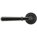 From The Anvil - Newbury Lever on Rose Set (Beehive) - Unsprung - Black - 49983 - Choice Handles