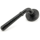 From The Anvil - Newbury Lever on Rose Set (Beehive) - Unsprung - Black - 49983 - Choice Handles