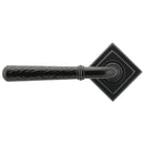 From The Anvil - Newbury Lever on Rose Set (Square) - Unsprung - Black - 49984 - Choice Handles