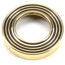 From The Anvil - Brompton Lever on Rose Set (Beehive) - Unsprung - Aged Brass - 49995 - Choice Handles