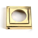 From The Anvil - Brompton Lever on Rose Set (Square) - Unsprung - Aged Brass - 49996 - Choice Handles