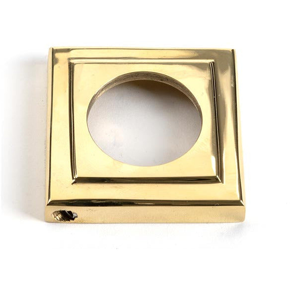 From The Anvil - Brompton Lever on Rose Set (Square) - Unsprung - Aged Brass - 49996 - Choice Handles