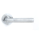 From The Anvil - Brompton Lever on Rose Set (Art Deco) - Unsprung - Polished Chrome - 49998 - Choice Handles