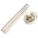 From The Anvil - Brompton Lever on Rose Set (Plain) - Unsprung - Polished Nickel - 50001 - Choice Handles